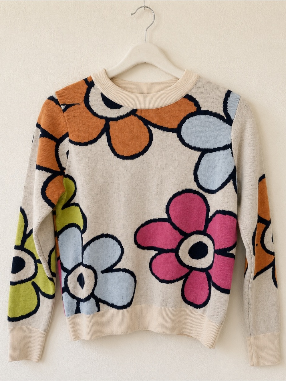 THML Floral Multi-Color Retro Sweater Size XS - Picture 2 of 9